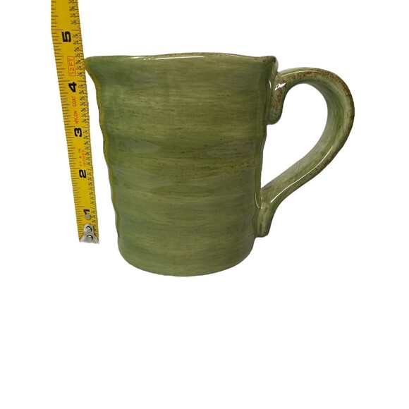 Tabletops Lifestyles Coffee Mug Campagnolo Hand Painted Green 16 oz Set Of 2 - Picture 7 of 11